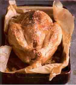 Poulet farci et roti
