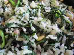 Riz aux épinards
